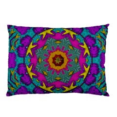 Fern  Mandala  In Strawberry Decorative Style Pillow Case by pepitasart