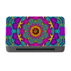 Fern  Mandala  In Strawberry Decorative Style Memory Card Reader With Cf by pepitasart