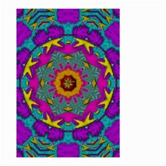 Fern  Mandala  In Strawberry Decorative Style Small Garden Flag (two Sides) by pepitasart