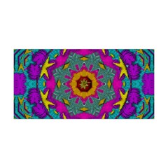 Fern  Mandala  In Strawberry Decorative Style Yoga Headband by pepitasart