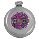 Abstract 21 1 Round Hip Flask (5 oz) Front