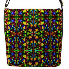 Abstract 24 Flap Closure Messenger Bag (s)