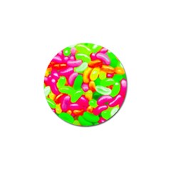 Vibrant Jelly Bean Candy Golf Ball Marker by essentialimage