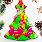 Vibrant Jelly Bean Candy Ornament (Christmas Tree)  Front