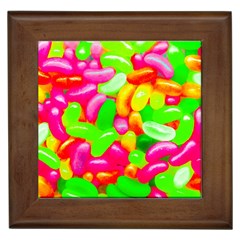 Vibrant Jelly Bean Candy Framed Tile by essentialimage