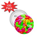 Vibrant Jelly Bean Candy 1.75  Buttons (100 pack)  Front