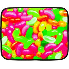 Vibrant Jelly Bean Candy Double Sided Fleece Blanket (mini)  by essentialimage