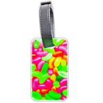 Vibrant Jelly Bean Candy Luggage Tag (two sides) Front