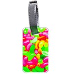 Vibrant Jelly Bean Candy Luggage Tag (two sides) Back