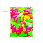 Vibrant Jelly Bean Candy Lightweight Drawstring Pouch (L) Front