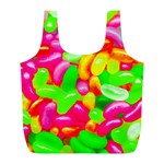 Vibrant Jelly Bean Candy Full Print Recycle Bag (L) Front