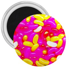 Vibrant Jelly Bean Candy 3  Magnets by essentialimage