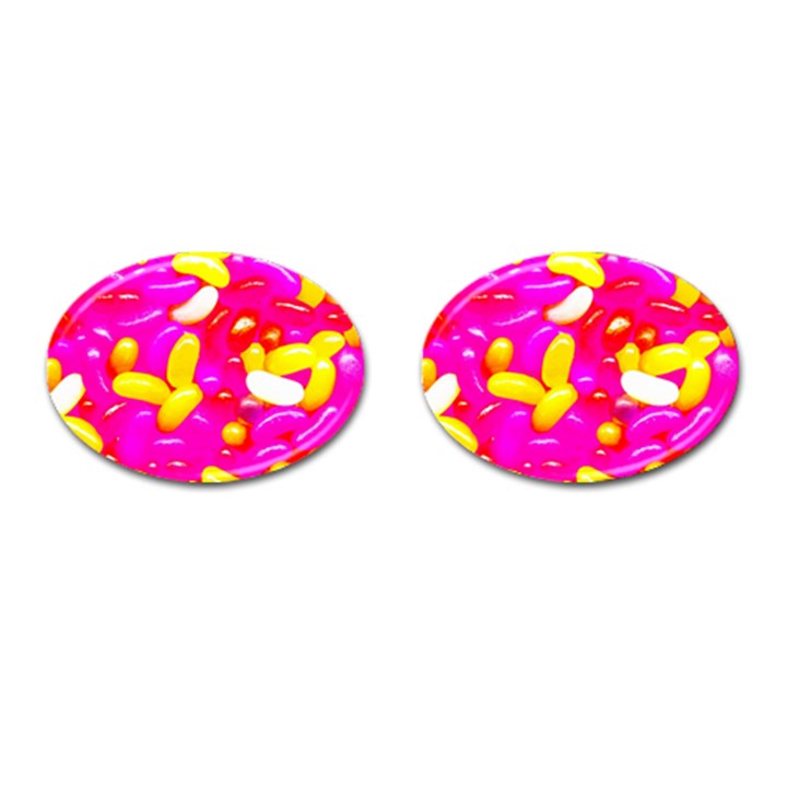 Vibrant Jelly Bean Candy Cufflinks (Oval)