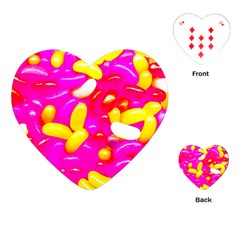 Vibrant Jelly Bean Candy Playing Cards Single Design (heart) by essentialimage