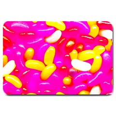 Vibrant Jelly Bean Candy Large Doormat  by essentialimage