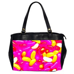 Vibrant Jelly Bean Candy Oversize Office Handbag (2 Sides) by essentialimage