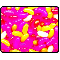 Vibrant Jelly Bean Candy Fleece Blanket (medium)  by essentialimage