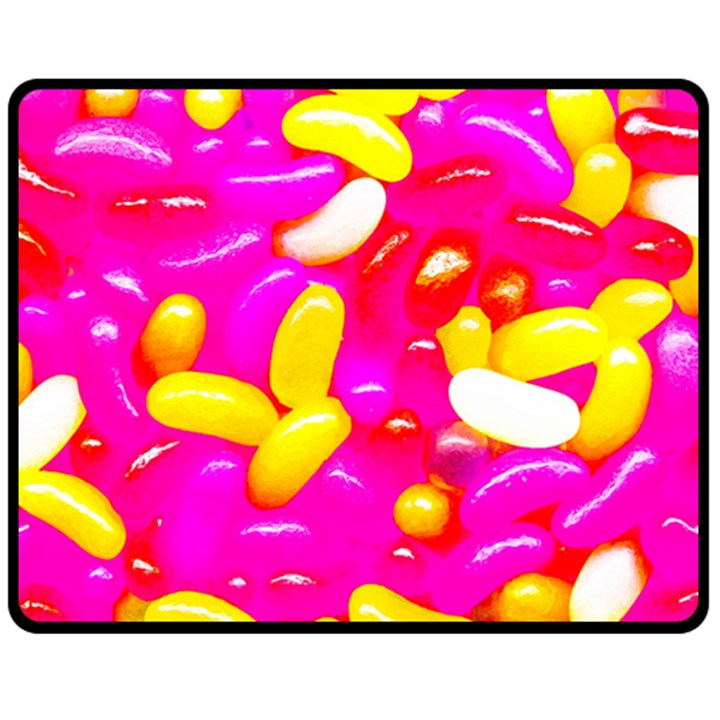 Vibrant Jelly Bean Candy Fleece Blanket (Medium) 