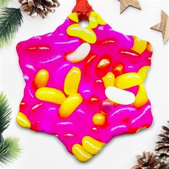 Vibrant Jelly Bean Candy Ornament (snowflake) by essentialimage