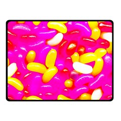 Vibrant Jelly Bean Candy Double Sided Fleece Blanket (small)  by essentialimage