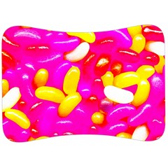 Vibrant Jelly Bean Candy Velour Seat Head Rest Cushion by essentialimage