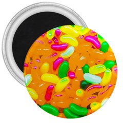 Vibrant Jelly Bean Candy 3  Magnets by essentialimage