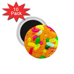 Vibrant Jelly Bean Candy 1 75  Magnets (10 Pack)  by essentialimage