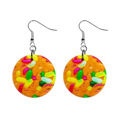 Vibrant Jelly Bean Candy Mini Button Earrings by essentialimage