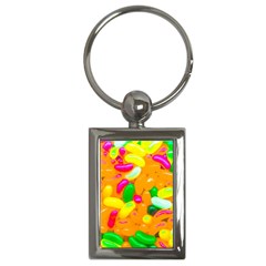 Vibrant Jelly Bean Candy Key Chain (rectangle) by essentialimage