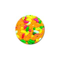 Vibrant Jelly Bean Candy Golf Ball Marker by essentialimage