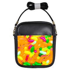 Vibrant Jelly Bean Candy Girls Sling Bag by essentialimage