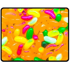 Vibrant Jelly Bean Candy Fleece Blanket (medium)  by essentialimage