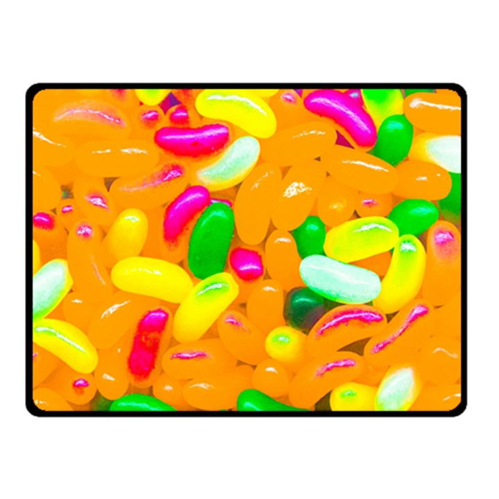 Vibrant Jelly Bean Candy Double Sided Fleece Blanket (Small) 