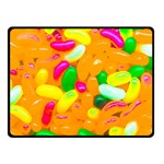 Vibrant Jelly Bean Candy Double Sided Fleece Blanket (Small)  45 x34  Blanket Back