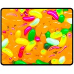 Vibrant Jelly Bean Candy Double Sided Fleece Blanket (Medium)  58.8 x47.4  Blanket Front