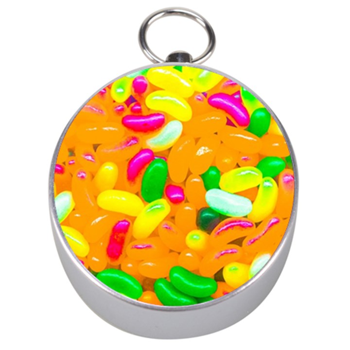 Vibrant Jelly Bean Candy Silver Compasses