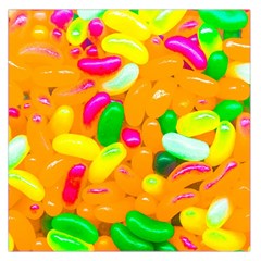 Vibrant Jelly Bean Candy Large Satin Scarf (square) by essentialimage