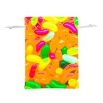 Vibrant Jelly Bean Candy Lightweight Drawstring Pouch (L) Back