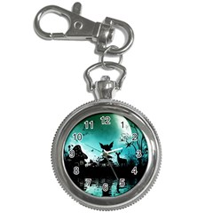 Litte Fairy With Deer In The Night Key Chain Watches by FantasyWorld7