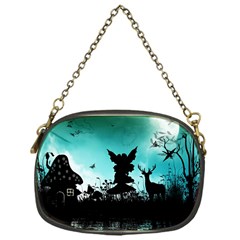 Litte Fairy With Deer In The Night Chain Purse (one Side) by FantasyWorld7