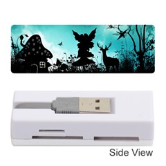 Litte Fairy With Deer In The Night Memory Card Reader (stick) by FantasyWorld7