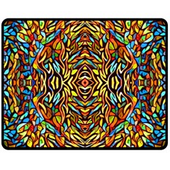 Abstract 26 Double Sided Fleece Blanket (medium)  by ArtworkByPatrick