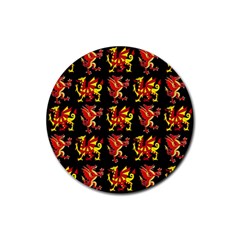 Dragon 4 Rubber Round Coaster (4 pack) 