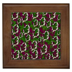 Green Fauna And Leaves In So Decorative Style Framed Tile by pepitasart