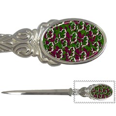 Green Fauna And Leaves In So Decorative Style Letter Opener by pepitasart