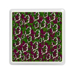 Green Fauna And Leaves In So Decorative Style Memory Card Reader (square) by pepitasart