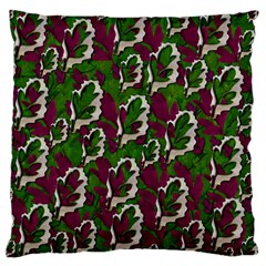 Green Fauna And Leaves In So Decorative Style Large Cushion Case (one Side) by pepitasart