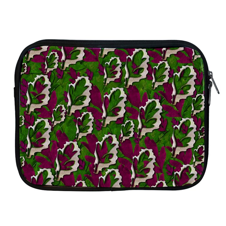 Green Fauna And Leaves In So Decorative Style Apple iPad 2/3/4 Zipper Cases