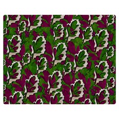 Green Fauna And Leaves In So Decorative Style Double Sided Flano Blanket (medium)  by pepitasart