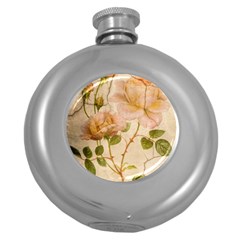 Rose Flower 2507641 1920 Round Hip Flask (5 Oz) by vintage2030